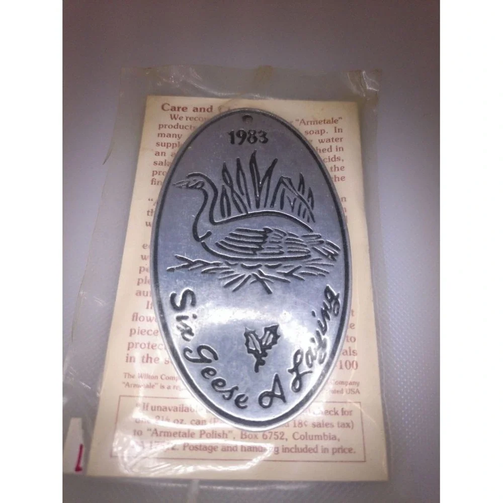 WILTON ARMETALE‎ Ornament Adult OS Silver Excellent Twelve Days of Christmas